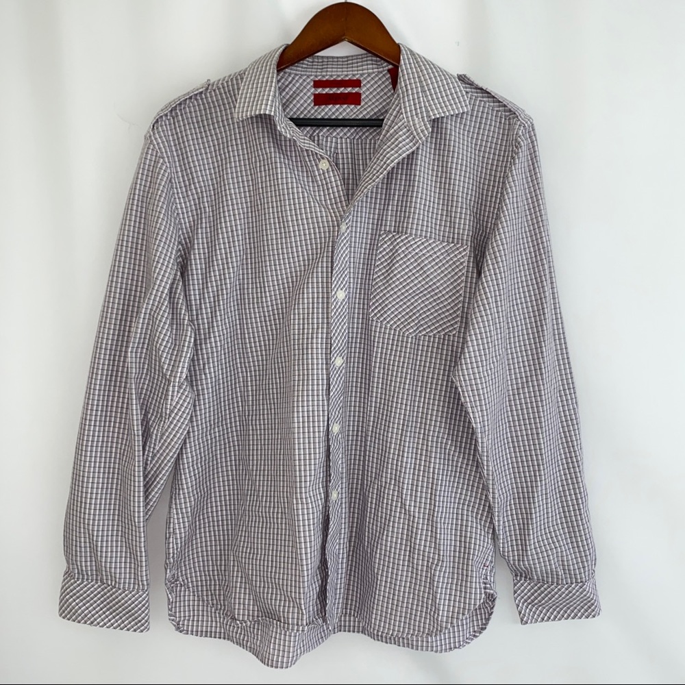 Men’s Alfani Grey Button Down Size L